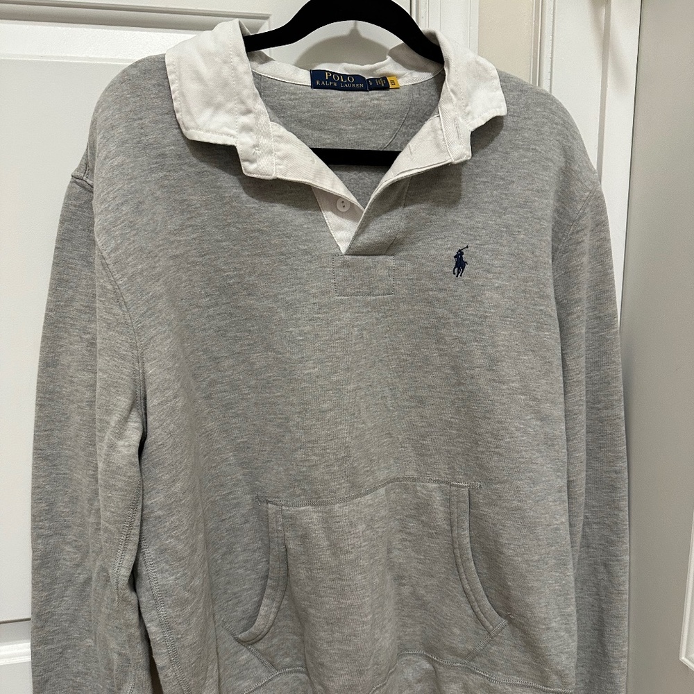 Polo Collar Sweatshirt